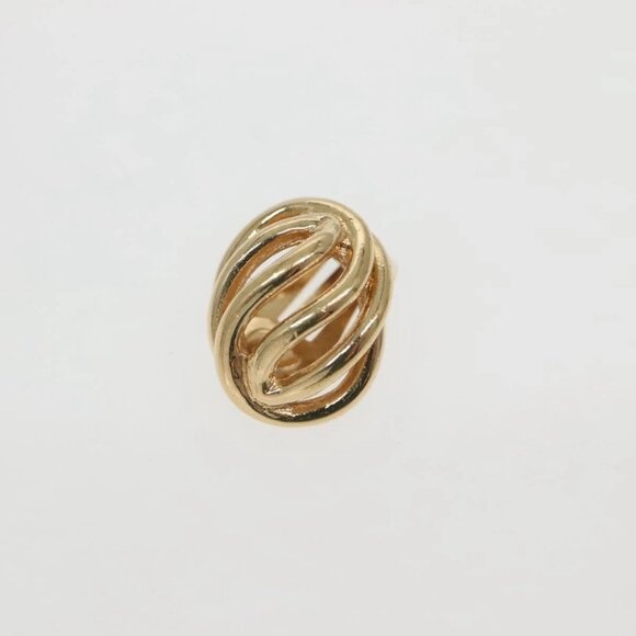 Christian Dior Earring Metal Gold Auth 142049 - Picture 2 of 9